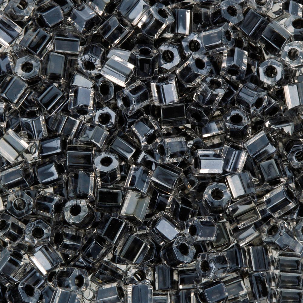 Бисер Toho 11/0 Hexagon 4 (2.2 мм), 25 г (5х5 г), 0344 черный