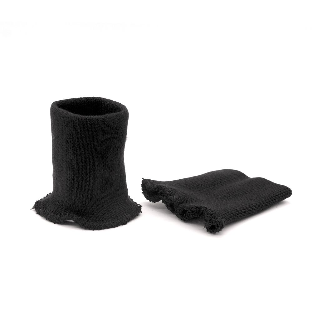 Манжеты трикотажные 8.0х9.5 см, 1 пара, средней плотности 14 кл, 1х1, 004 черный