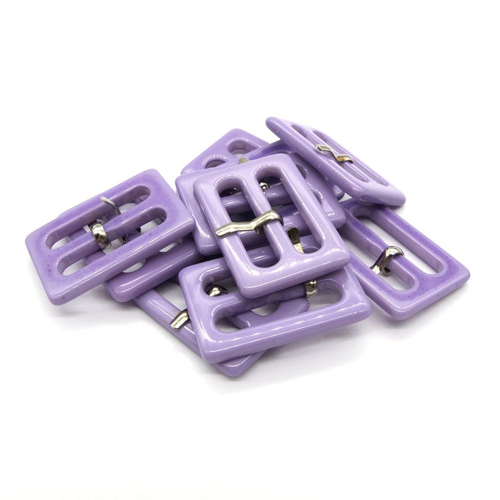 Пряжка с язычком 30 мм, 862 сирень, 10 шт /TOS/