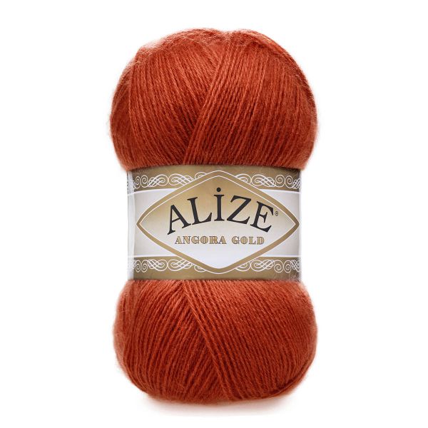 Пряжа Alize (Ализе) Angora Gold / уп.5 мот. по 100 г, 550м, 036 терракотовый A
