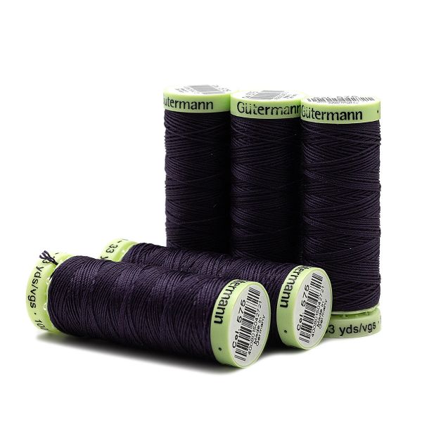 Нитки отделочные Gutermann Top Stitch, 30м, 575 св.черничный, 5 катушек