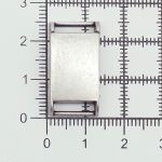 Пряжка-застежка магнитная 10 мм темное серебро, металл, 2 шт, BIG