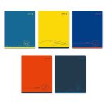 Тетрадь ученическая общая, матовая ламинация, A5+ 96 л. на скобе 65 г/м², белизна 100 %, 5 шт, клетка, 01006 Равновесие, Светоч 96Т16