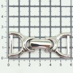 Пряжка-застежка 18 мм никель мет, 4 шт