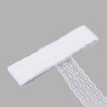 Кружево на сетке 45 мм / 9.14 метра, 32 белый, 3AR3730