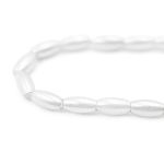 Бусины пластик (жемчуг) 3х6 мм, 15 г, Astra&Craft, белоснежный