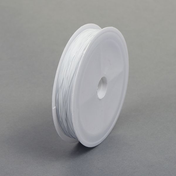 Ювелирный тросик (ланка) 0.38 мм / 100 м, TBY.ЮТ.0.38, цв.белый