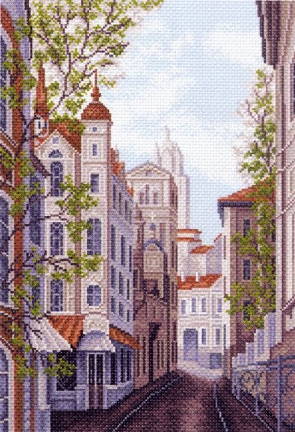 Набор для вышивания нитками Матренин Посад, 37х49 Московские улочки