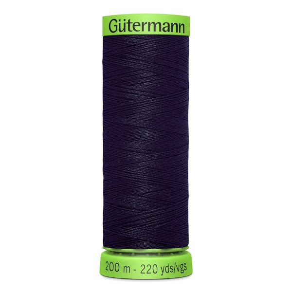 Нитки для тонких тканей Gutermann Extra Fine 150, 200м, 665 сине-черный, 5 катушек