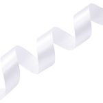 Лента атласная 1-сторонняя 25.0 мм / 22.86±1 метров, 001 белоснежный, Globus