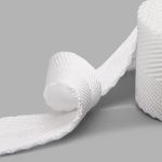 Стропа (ременная лента) 25 мм / 5х2.5 метра, толщ. 1.0 мм, [15.1 г/пог.м], 100% п/п, 1 белый