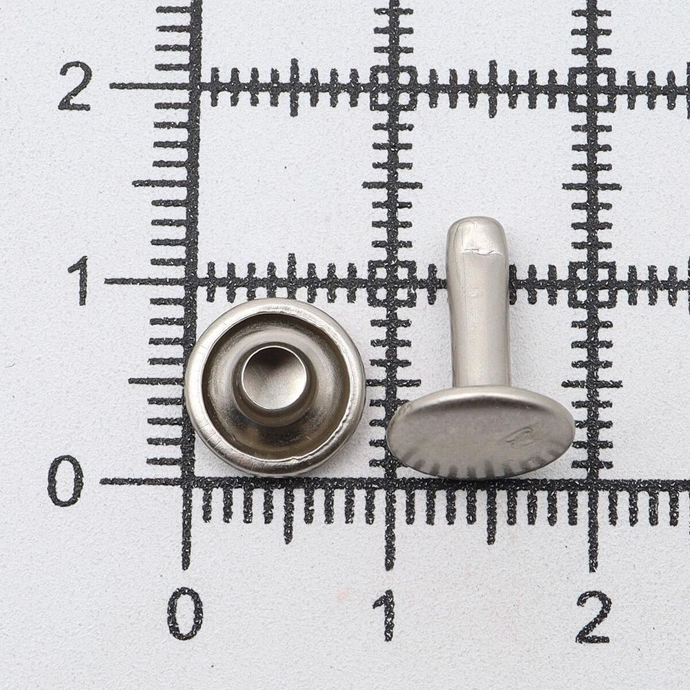 Хольнитены двухсторонние ⌀9 мм, h=11 мм, (мат/ник.), 100 шт