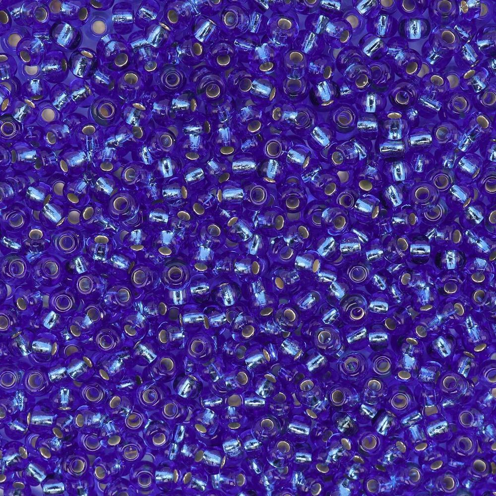 Бисер Preciosa прозрачный с серебр.центром 10/0 (2.3 мм), круг.отв, 100 г (5х20 г), (37050)-331-19001-10/0