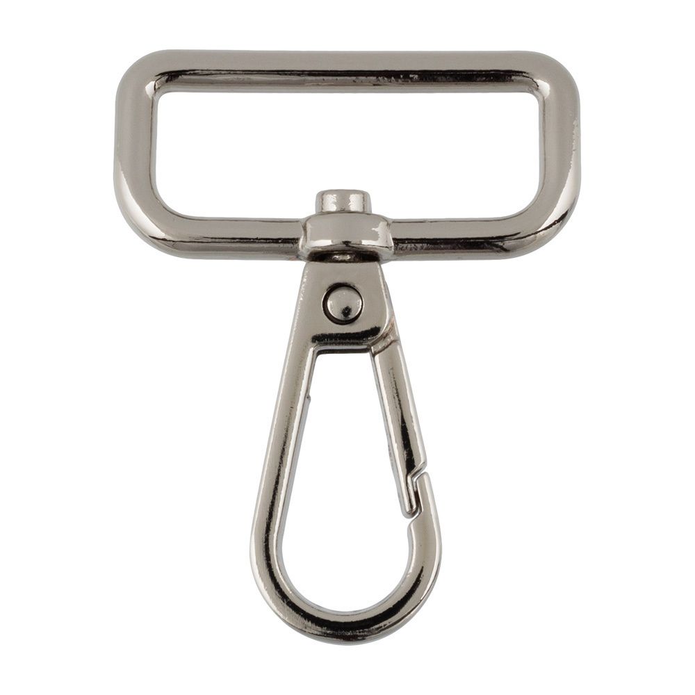 Карабин металл 32.0 мм (50х38 мм), 10 шт, 04 никель, Gamma GH 112/32/10