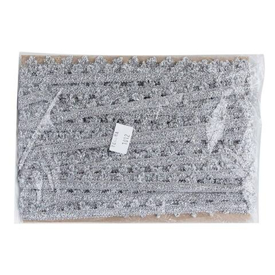 Тесьма 12мм / 16м (серебро), 1012