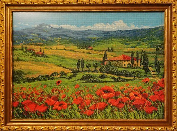 Набор для вышивания нитками Риолис, Тоскана 40х30 см
