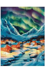 Пазл деревянный Сияние севера 500 элементов, Фрея PZLD-003