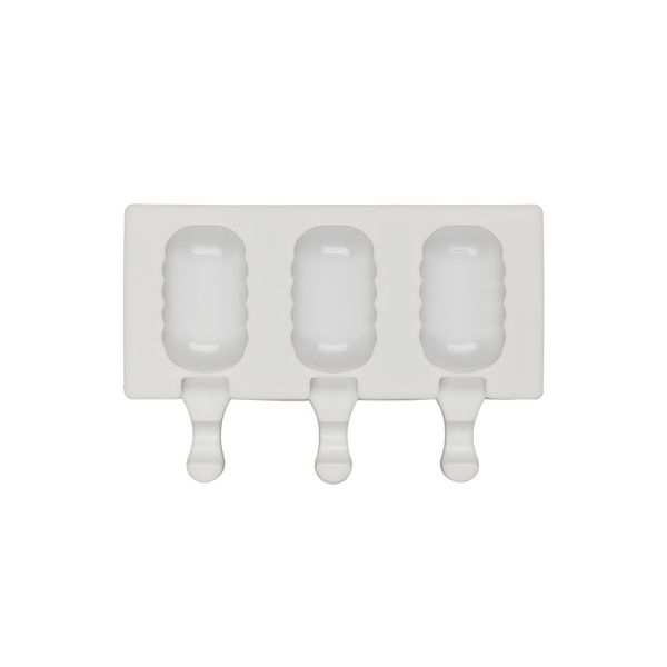 Форма силиконовая для мороженого 19.4х13х2.4 см, волны -3 ячейки, S-Chief SPC-0402