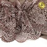 Кружево бельевое эластичное 240 мм / 25 м, TY.40992, цв.бежевый, Kruzhevo