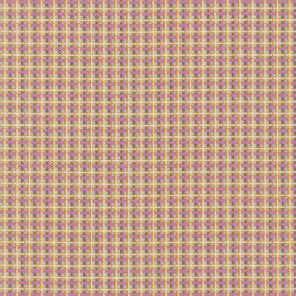 Ткань для пэчворка Peppy Бабушкин сундучок, отрез 50х55 см, 140 г/м², БС-15 клетка яр.желтый/бирюзовый, Peppy