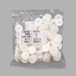 Пуговицы 4 прокола 24L, (col.A (белый)) CB, 72 шт