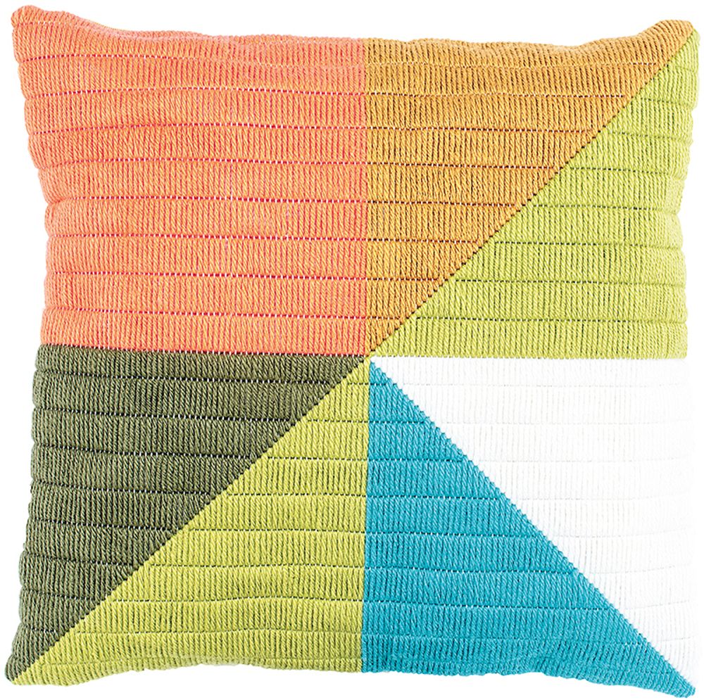 Vervaco, подушка Цветные треугольники 2, 40х40 см