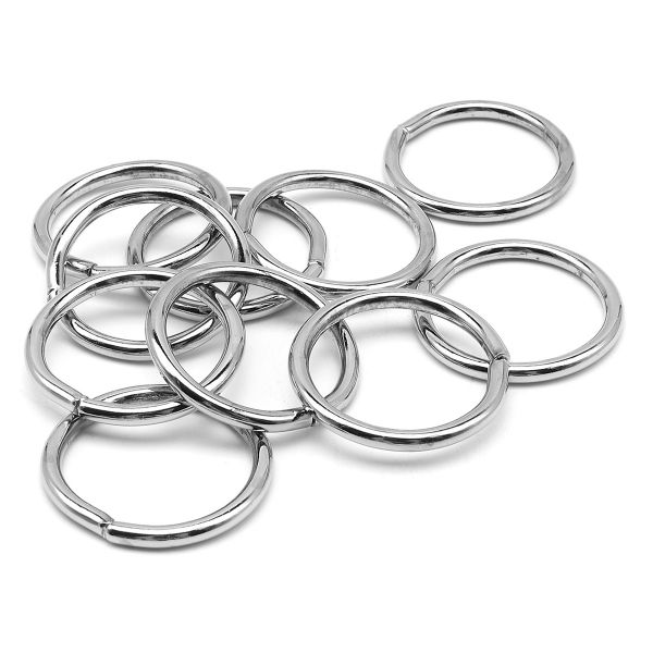 Кольцо сварное металл in ⌀25 мм (31 мм внешн.), 10 шт, никель