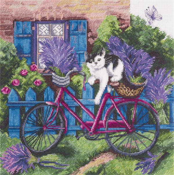 Набор для вышивания нитками Panna, Полдень в Провансе, 25,5х25,5 см