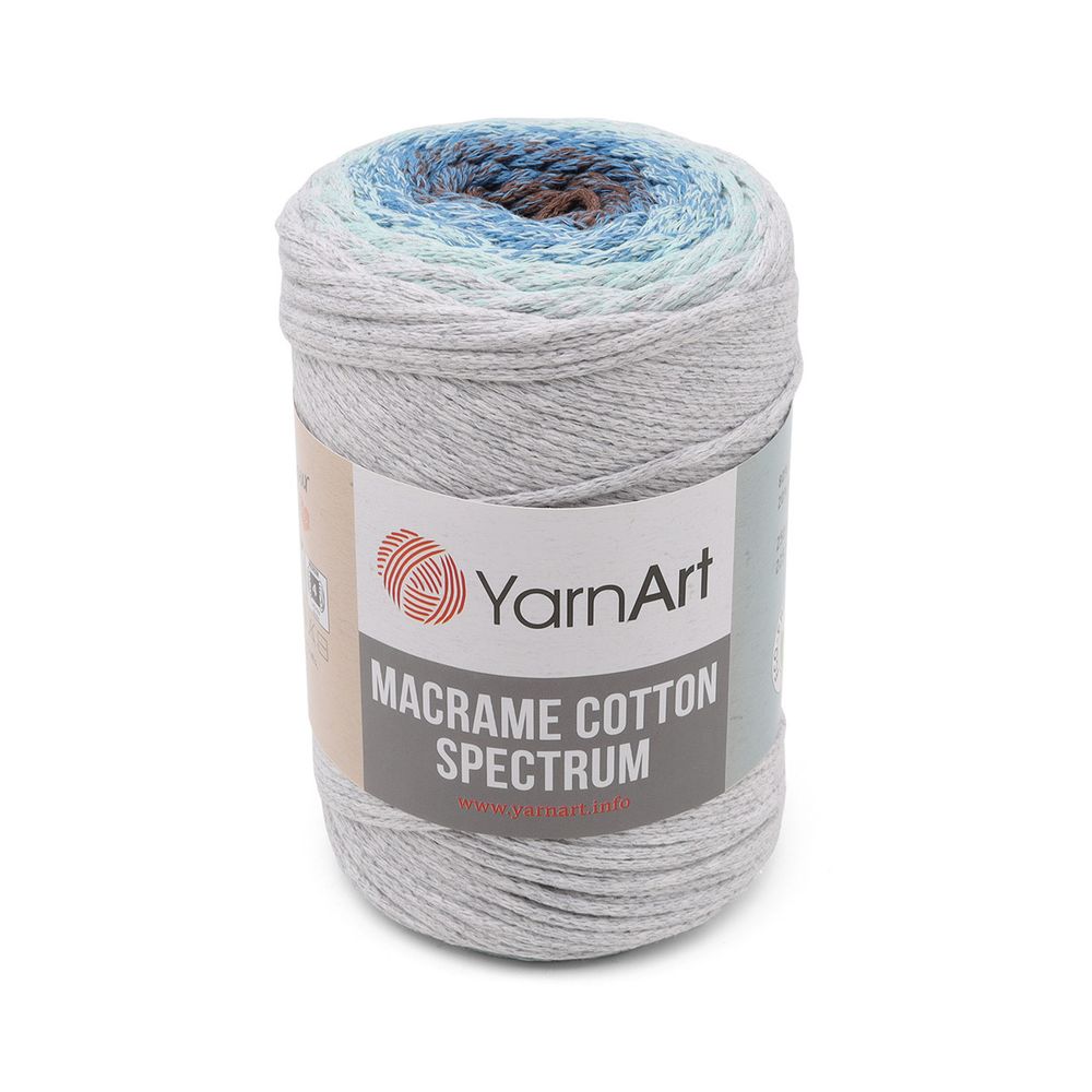 Пряжа YarnArt (ЯрнАрт) Macrame Cotton Spectrum / уп.4 мот. по 250 г, 225м, 1304