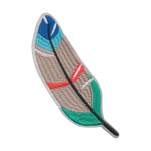 Термоаппликация №29/5, 5 шт, №3230 перышко 6.5х11 см, Gamma