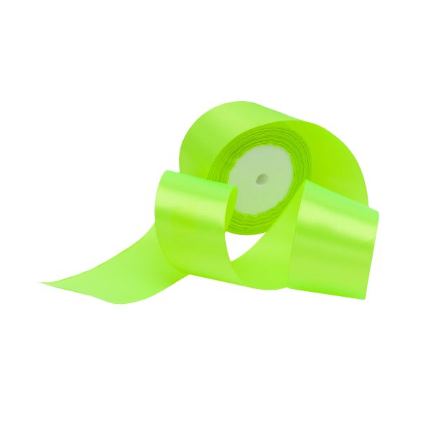 Лента атласная 1-сторонняя 50.0 мм / 22.86±1 метров, аналог 7730446, 57 салатовый, DDZ2401, Globus