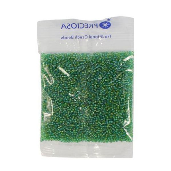 Бисер Preciosa прозрачный с радужным покрытием 10/0 (2.3 мм), 1х50г, цв. 51100