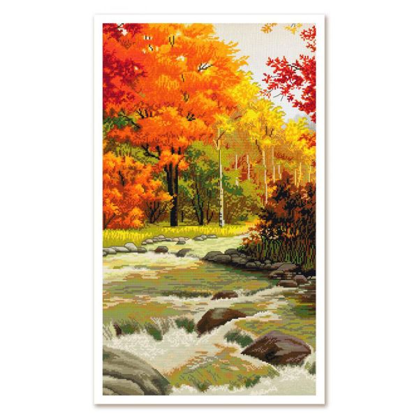 Набор для вышивания нитками Нова Слобода, Мелодия осени31х54см