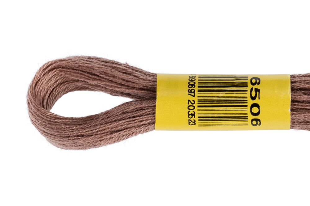 Мулине ПНК им.Кирова цв.6506 сер.коричневый, Россия, 24 мотка по 8 метров