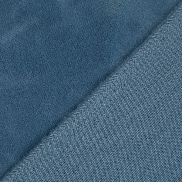 Велюр 240 г/м², 150х185±5 см, джинс/jeans, Gamma VELRN