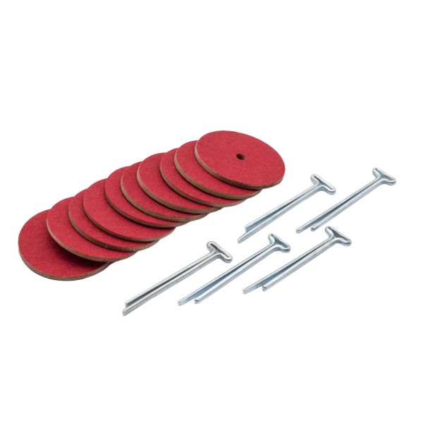 Набор креплений (5 Т-шплинтов,10 дисков фибра 25 мм)