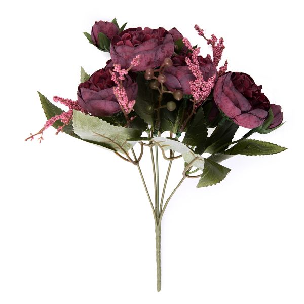 Растение искусственное Роза 28 см, 3 шт, 02, Blumentag ATJ-30