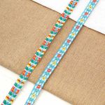 Лента (тесьма) жаккардовая 10.0 мм / 20.12 метра, голубой, 1171