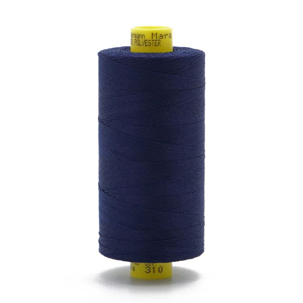 Нитка универсальная Gutermann Mara 70/2, 700 м, 702170, 310 т.чернильный, 1 катушка