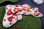 Набор для вышивания нитками Panna, Живая картина Броши. Карпы кои, 3.7x7.5 см
