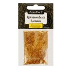 Блестки декоративные 0.2 мм, 25 г (5х5 г), 4.5 мл, 18 золото темное/dark gold, Love2art GLI-01