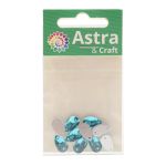 Хрустальные стразы пришивные формы капля, голубой 7х12 мм 10 шт/упак., ХК010НН712