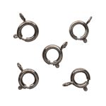 Замок для бус кольцо 9мм, 5 штук, Astra&Craft (Черный никель), 4AR240