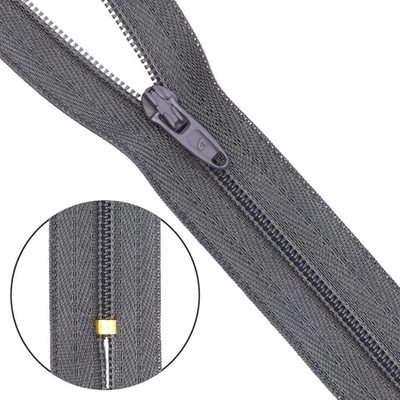 Молния спираль (витая) брючная Arta Т4 (4 мм) 1 зам., н/раз., 20 см, цв. 301 графит, уп.10 шт