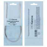 Спицы круговые металл ⌀4,0 мм, 60 см, с металлической леской, Gamma MKF