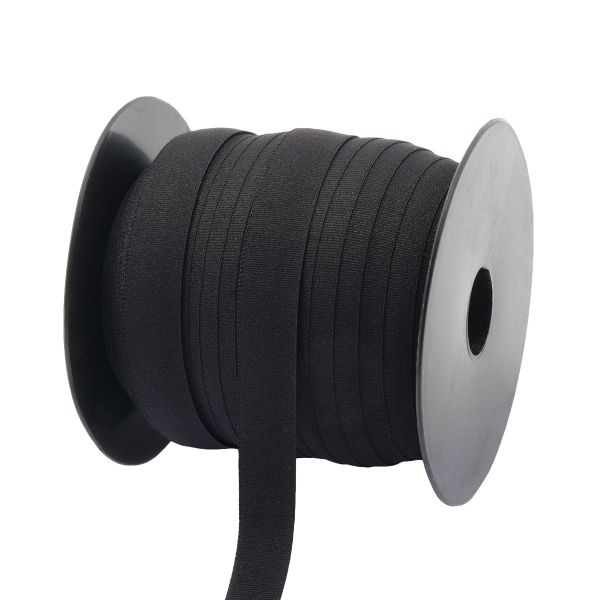 Резинка бельевая (окантовочная) 15.0 мм / 50 метров, тканая, черный, ML124015/1