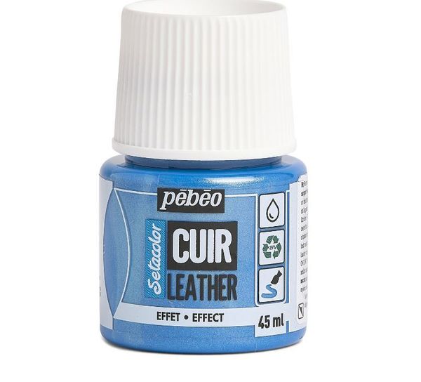 Краска по коже Setacolor 45 мл, 295642 Дуохром синий/зеленый, Pebeo, 295642