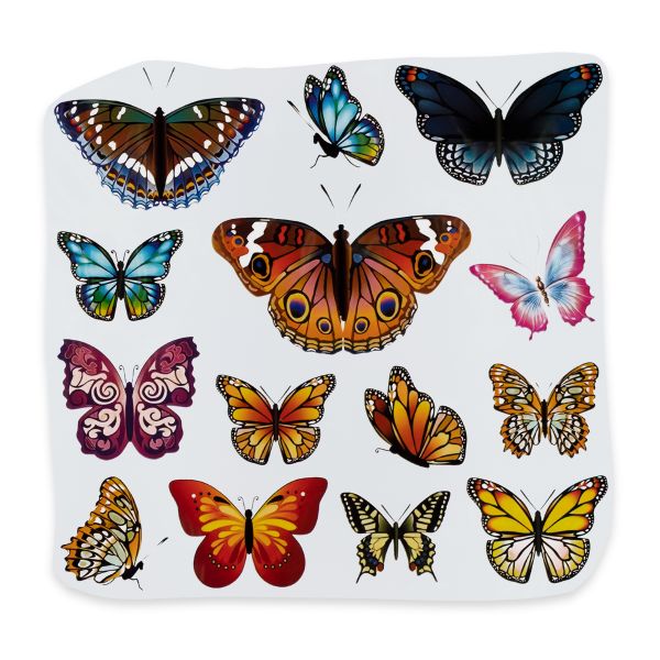 Термотрансфер 21х23 см, M-913 бабочки, микс, 1 шт, Gamma M №09