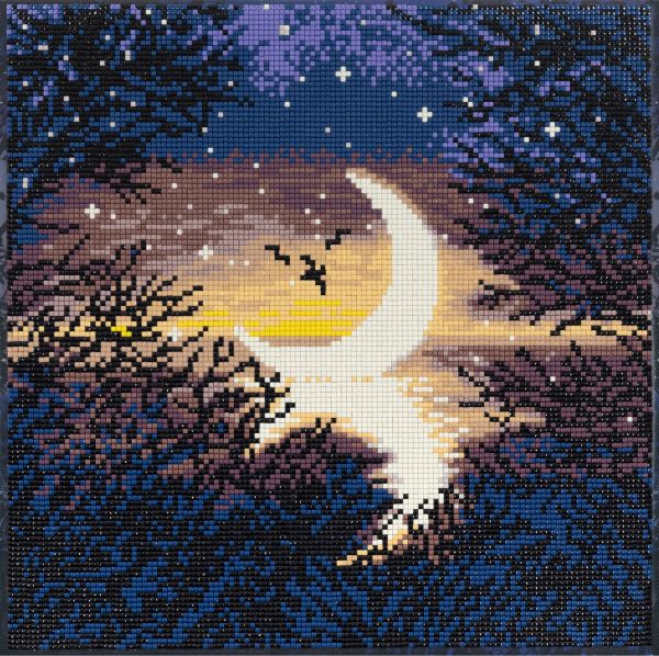 Кристальная (алмазная) мозаика Фрея ALPD-221, на подрамнике, Луна, 30х30 см