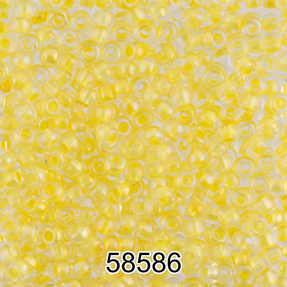 Бисер Preciosa круглый 10/0, 2.3 мм, 500 г, 58586 (Ф563) желтый